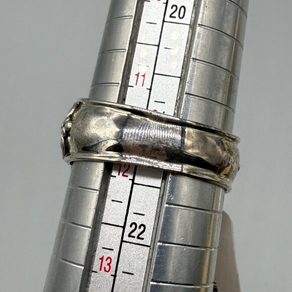 Sarda Artisan Gem Rainbow Red & Mystic Quartz Triplet Sterling Silver Ring Size - Picture 6 of 9